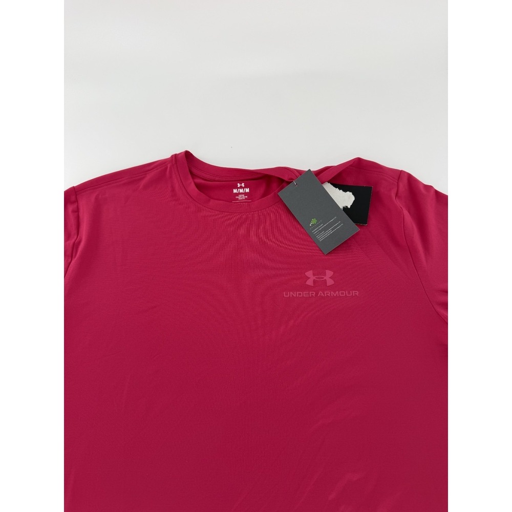 Under Armour Mens Vanish Rush Energy Shirt SZ S Shaded Fuchsia 1383973-681 NEW - Picture 2 of 9